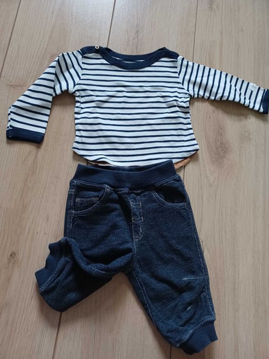 Zestaw spodenki lindex i koszulka hm rozm 68