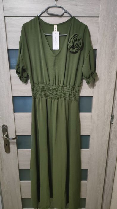 Sukienka 44 nowa khaki