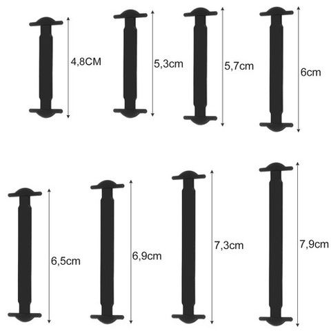 Sznurówki silikonowe bez wiązania  - 16szt.