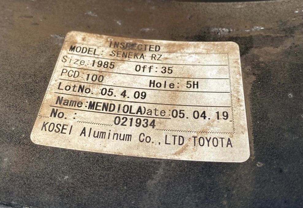 Jantes Kosei 19 5x100 originais