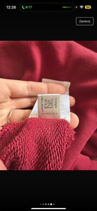 Bluza adidas bordowa