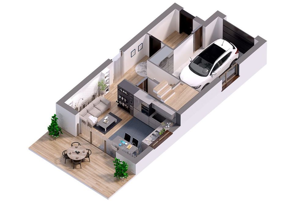 Dom 124 m²/ działka 560 m²/ plaża350m/ cena od 400 000+VAT - Widok 2