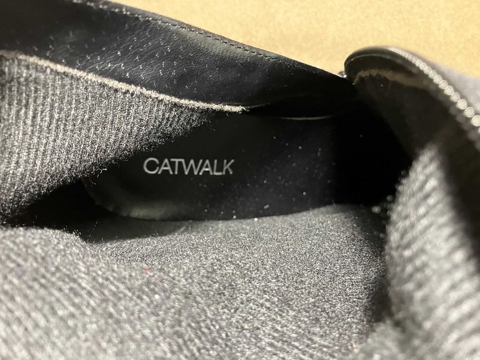 Czarne zamszowe bardzo długie kozaki Catwalk r.37