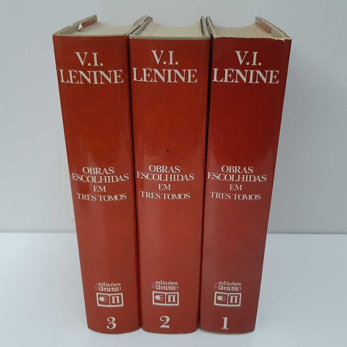 3 Livros V. I. Lénine Obras Escolhidas em Três Tomos - Edições Avante