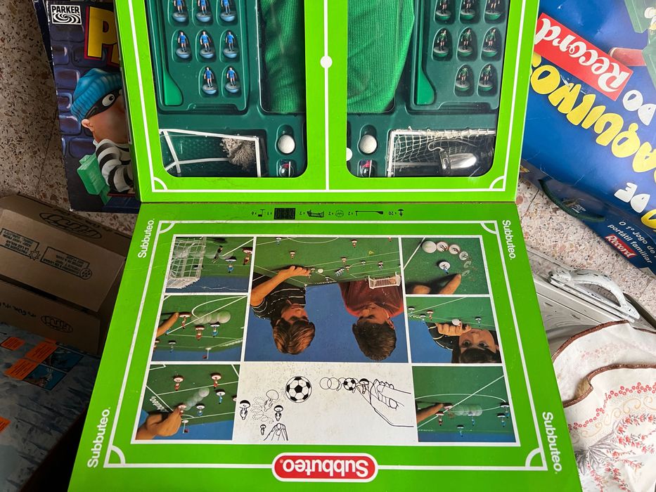 Subbuteo futebol usada caixa como nova