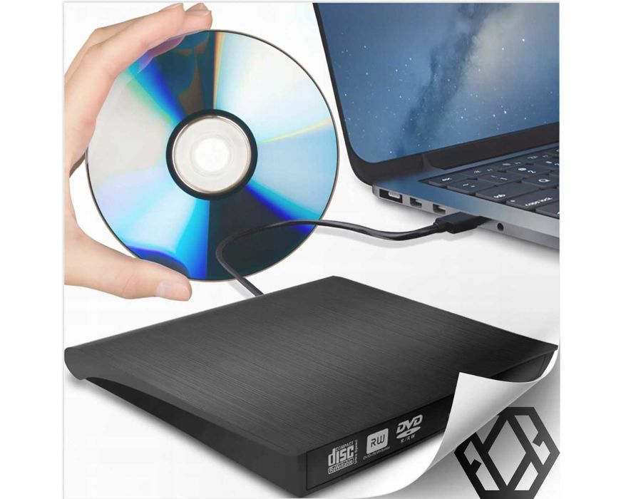Napęd Zewnętrzny CD-R DVD USB do Laptopa Czytnik DVD Płyt Przenośny