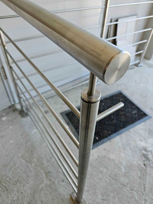 balustrada, na balkon, wejście inox, stal nierdzewna