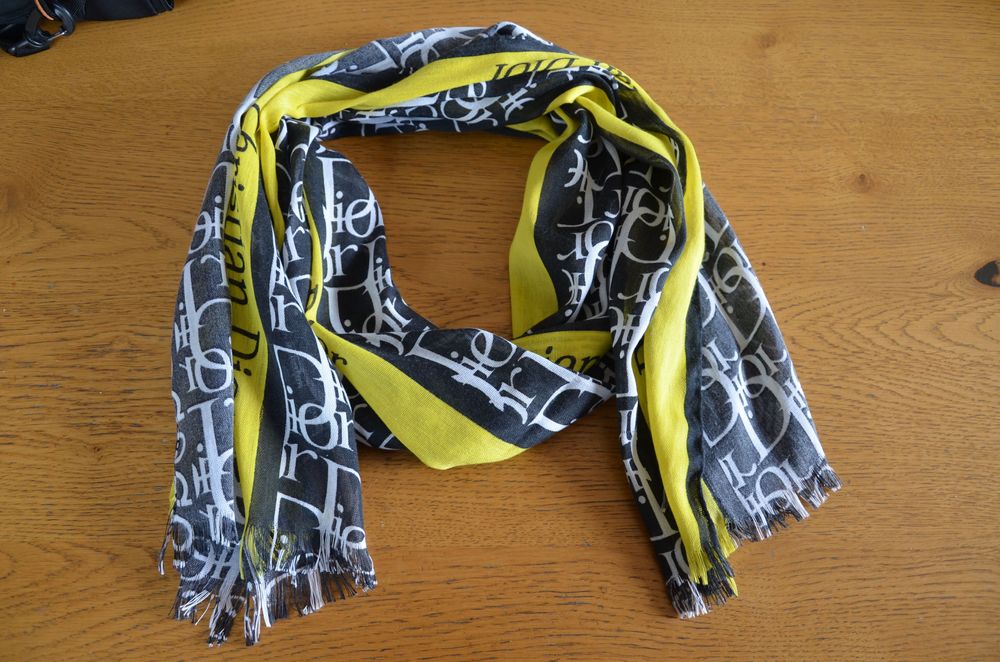 chusta/apaszka/szal 60x170cm Dior szarości