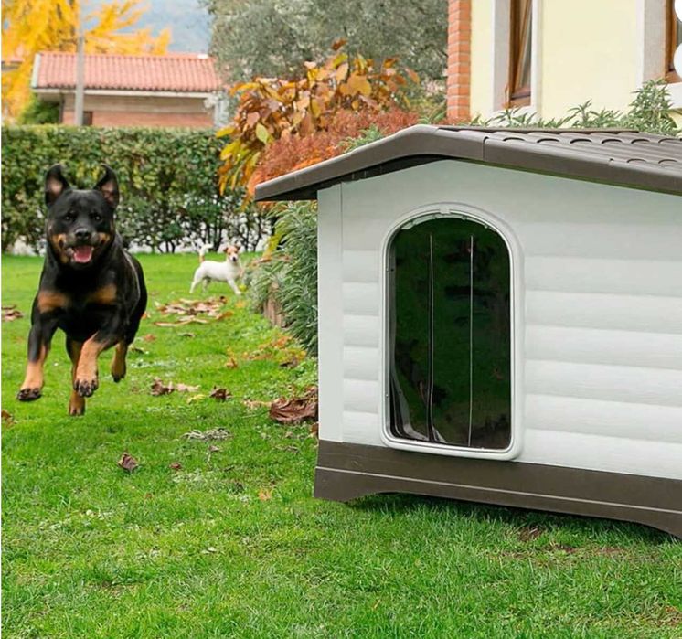 Casota cão DogVilla 90 - Casa animais 88x72x65 cm