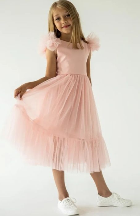 Сукня пудрова 146 розмір