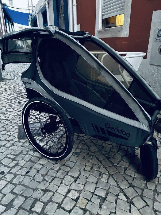 Carinho de bebe apoio de bicicleta