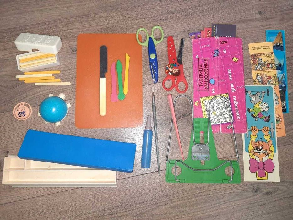 Набор 20 советских канцтоваров рисование, труды 1 класс школа