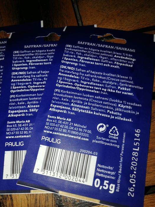 Szafran Safran Santa Maria. Młodość