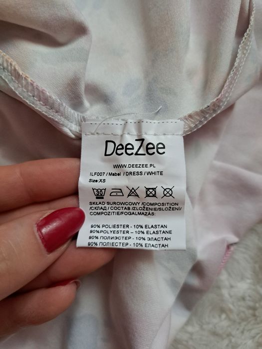 Sukienka na wesele w kwiaty DeeZee rozm.XS