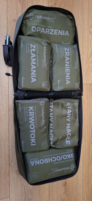 Apteczka modułowah / Trauma kit / Plecak ratunkowy /