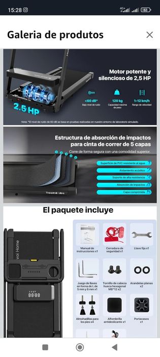 Passadeira de correr eléctrica