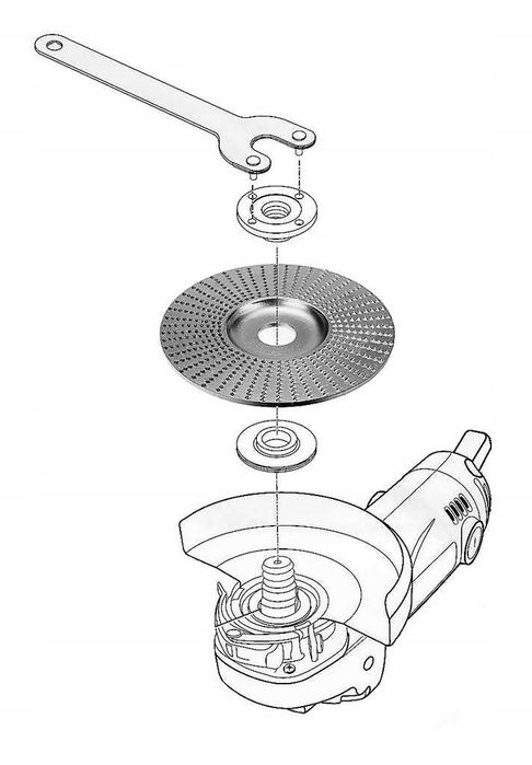 3 x Tarnik Tarcza Szlifowanie Rzeźbienie Drewna 125mm. ZESTAW 3 szt.