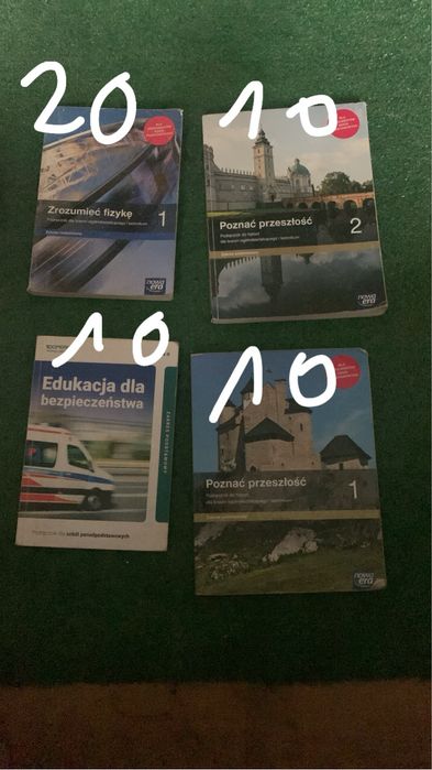 Podreczniki do klasy 1 i 2 technikum 13 podrecznikow mozna pojedynczo!