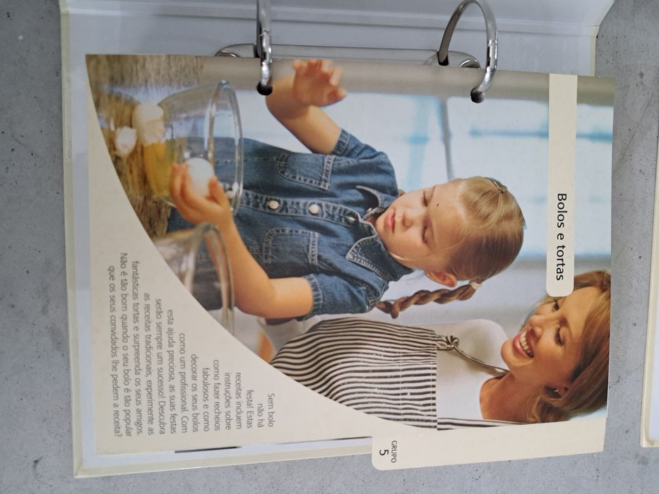 Conjunto de livros/fichas de Culinária