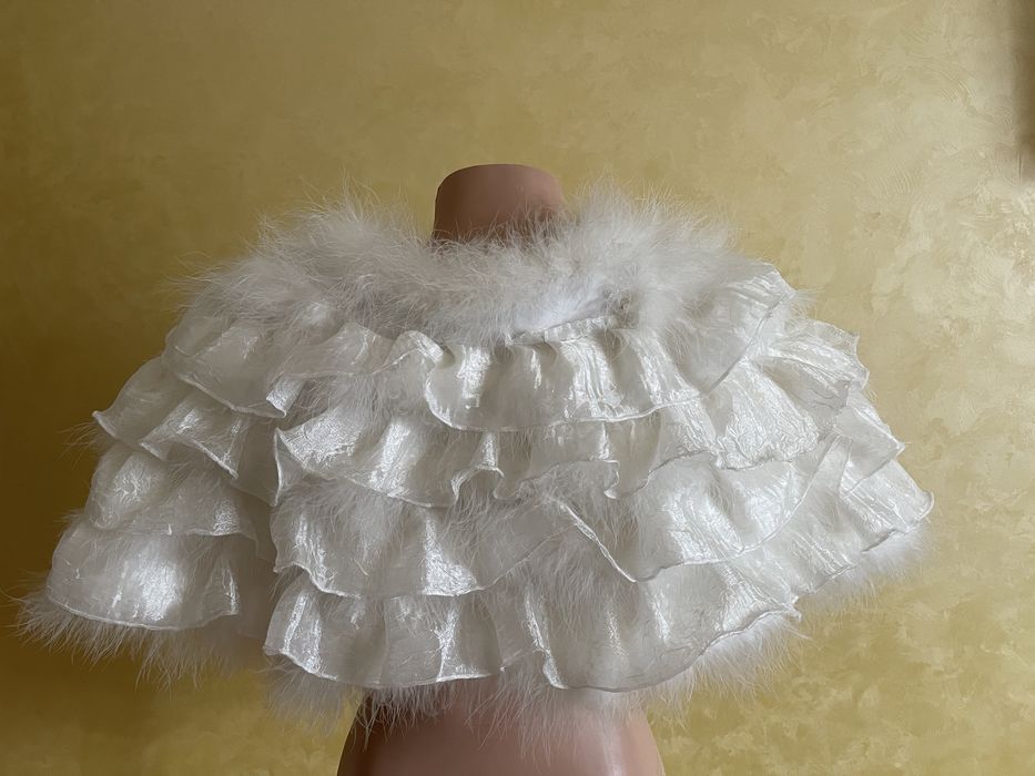 Накидка до весільноі сукні з лебединого пуху