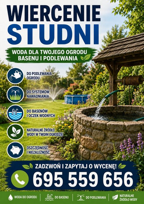 Wiercenie studni Oleśnica I okolice