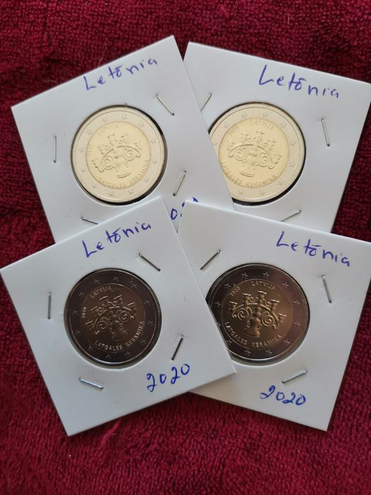 Moeda UNC comemorativa de 2€ - Letônia 2020