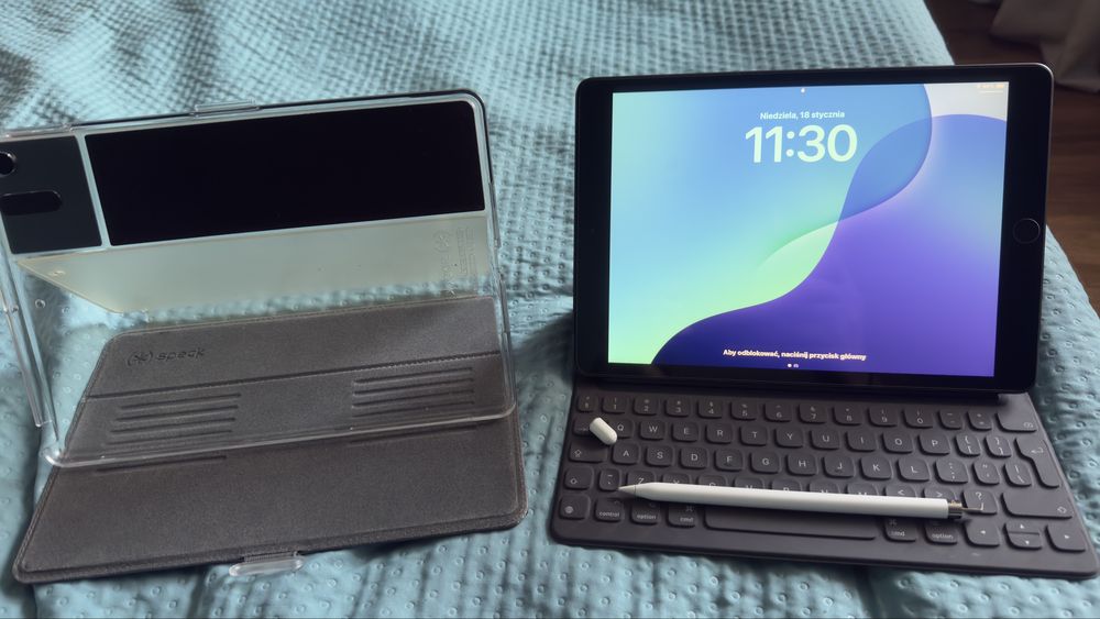 Ipad 7 gen + klawiatura org + pen + eutii + szklo