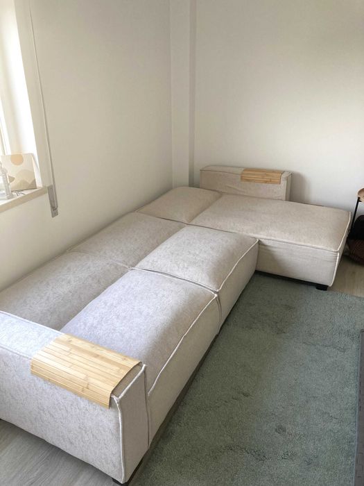 Sofá-Cama de Canto ROMEDAL II (Beliani) – Excelente Estado