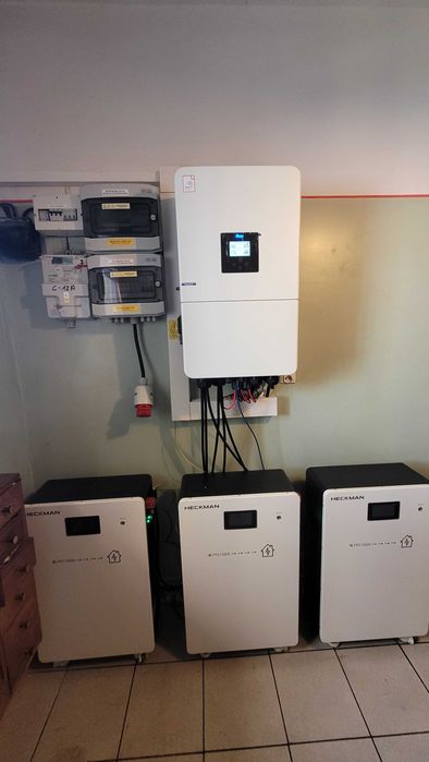 Inwerter falownik hybrydowy DEYE 10 kW + Magazyn energii 15 kWh montaż