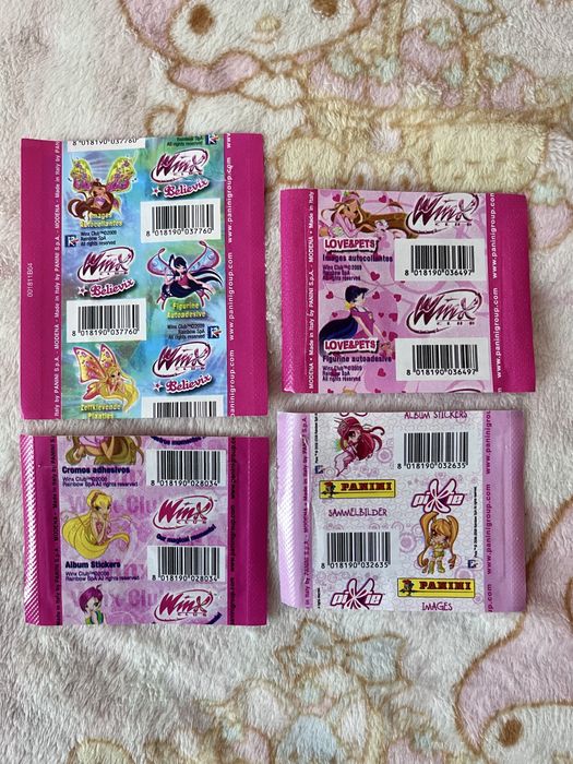 Наліпки від альбому Вінкс паніні по 2 сезону Winx