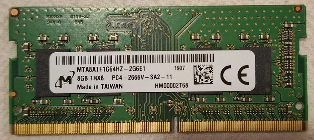 Sodimm Micron 8GB DDR4 2666Mhz PC4-2666V