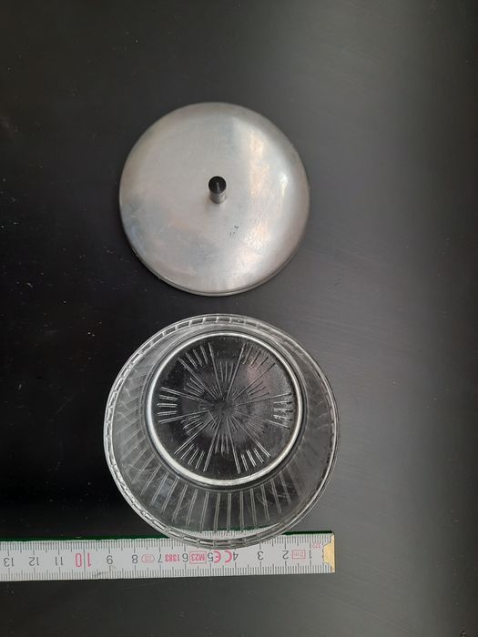 Szklana cukiernica prl