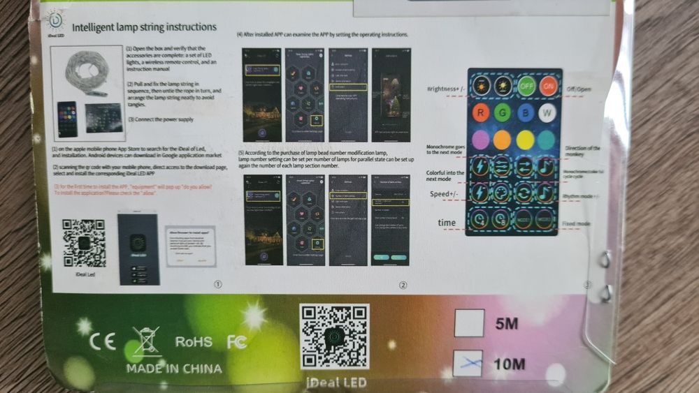 Inteligentne oświetlenie Led 10m