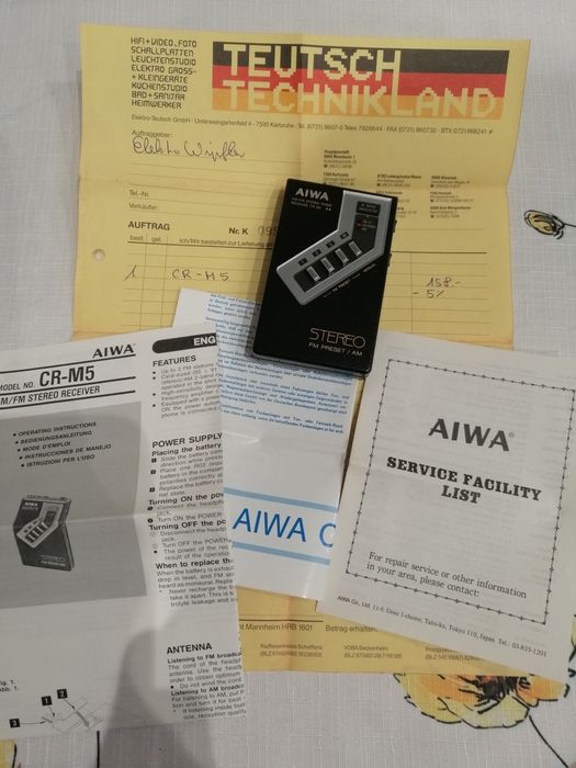 Radio Aiwa CRM5 1986r