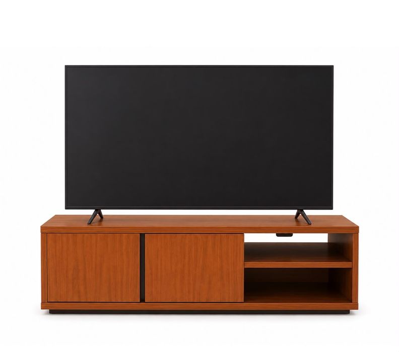 Móvel de TV moderno e TV Samsung de grande dimensão