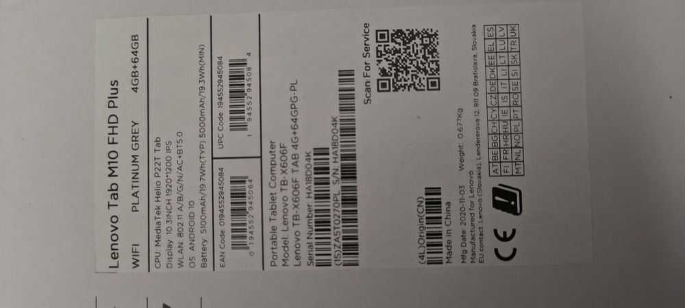 Lenovo TAB M10 FHD Plus