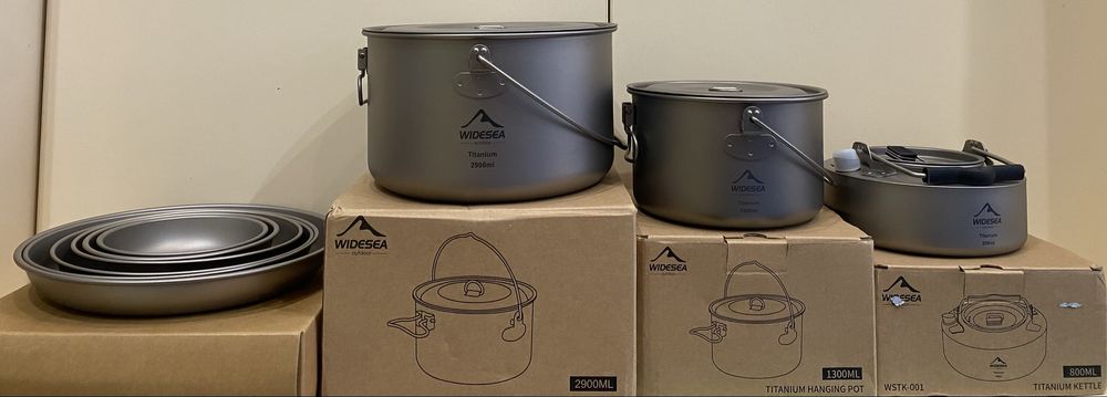 Туристичний титановий посуд