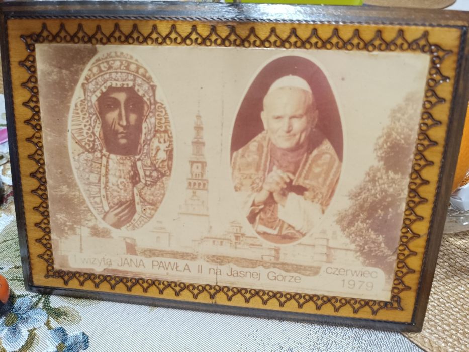 Obraz z Janem Pawłem 2  zapraszam