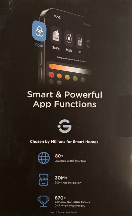 Govee Uplighter H60B0 lampa podłogowa trzy strefy oświetlenia zorza