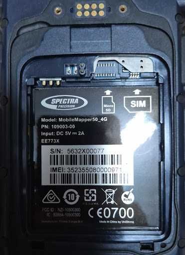 Coletor de Dados GIS Spectra Precision MobileMapper 50 4G - Como Novo