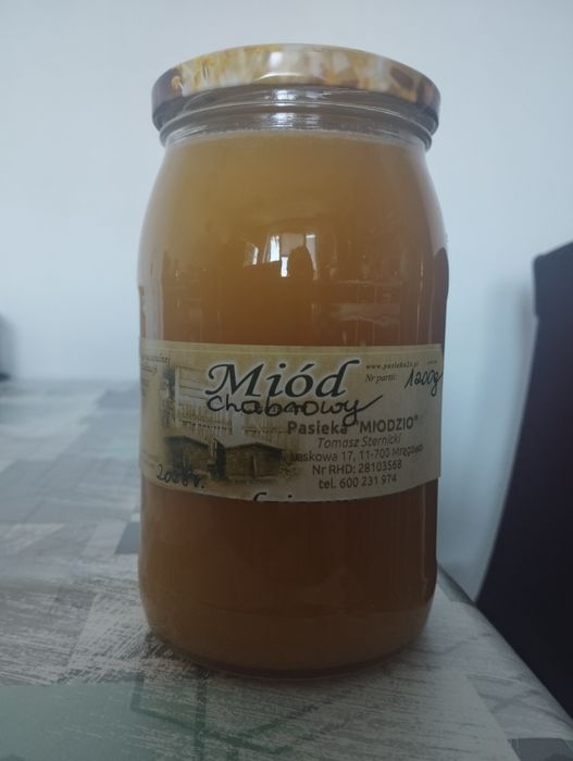 Miód chabrowy 2 słoiki, z Mazur