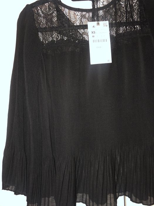 Bluzka plisowana Zara Nowa XS