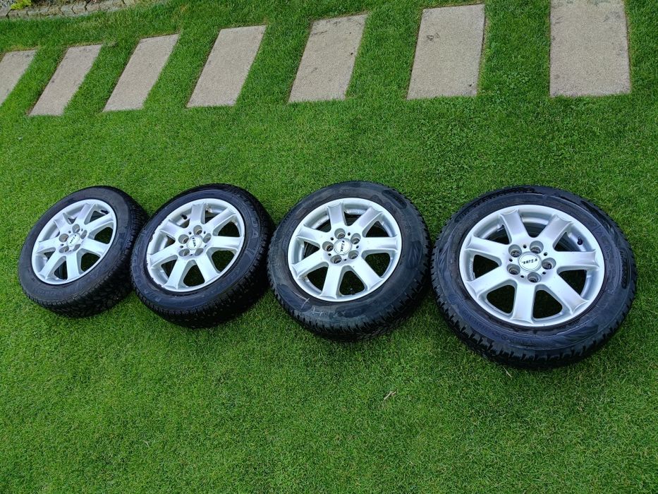 Felgi Rial 15' 5x100 + opony zimowe 6mm