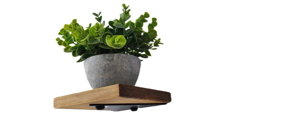 Półka Wisząca Drewniana LOFT Kwietnik ścienna 15x15