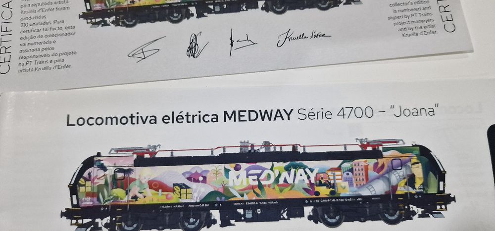 Material ferroviario digital com sons e fumo