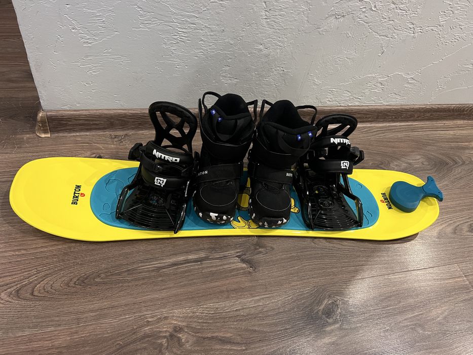 Deska snowbordowa Burton Riglet 90cm +wiazania Nitro Micro Changer