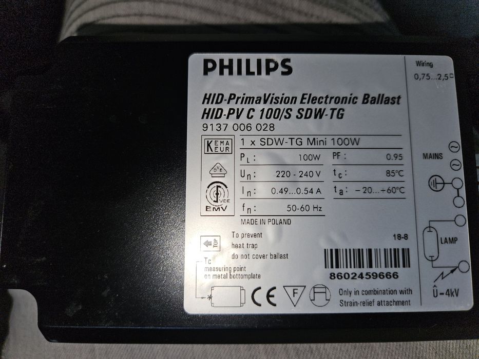 Układ zapłonowy SDW-TG  HID-PV C