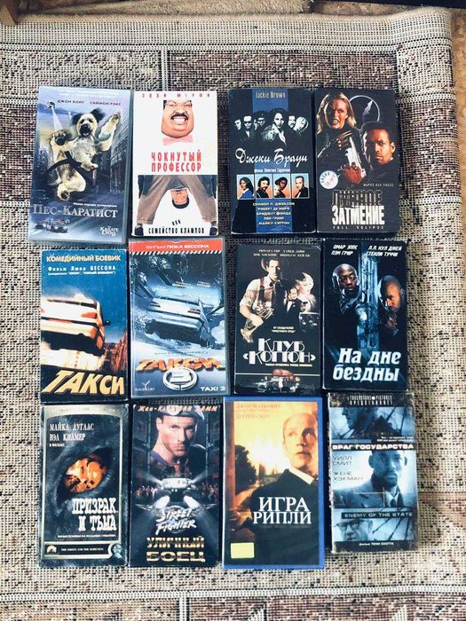 vhs видеокассеты ужасы боевики комедии кассеты dvd лицензии