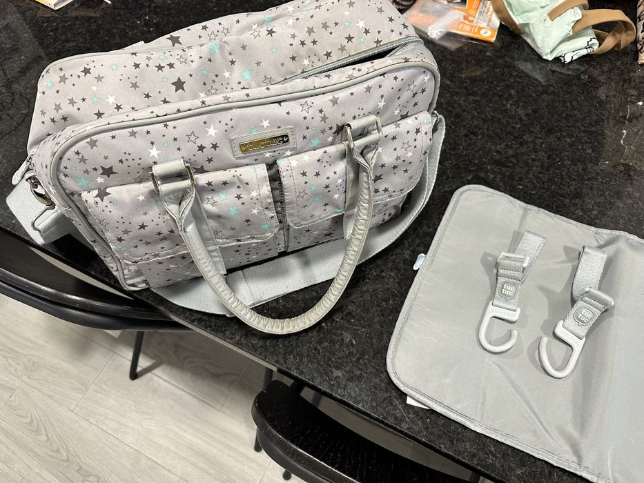 Mala - Muda fraldas - suportes carrinho Tuc Tuc + forras ovinho