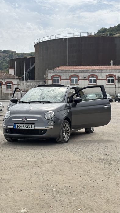 fiat 500c cinzento